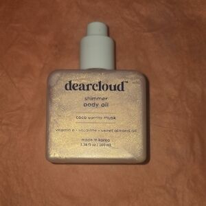dearcloud Shimmer Body Oil - Coco Vanilla Musk (Pearlescent Ivory)